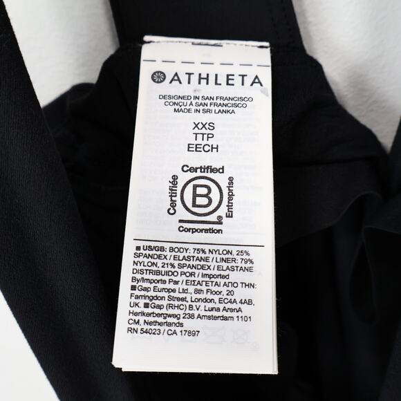 Athleta Transcend 7/8 Bodysuit Black Size XXS NWT - Picture 9 of 9
